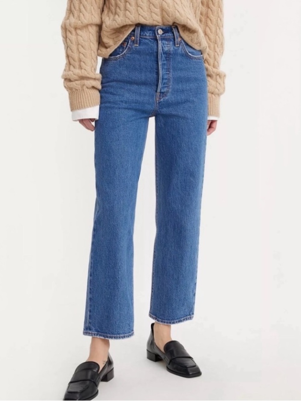 Levi’s Jeans Ribcage Straight Ankle Buttonfly Women’s Blue Size 29.